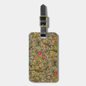 ウィリアムモリスゴールデンリリーアンティーク ラゲッジタグ (正面縦)