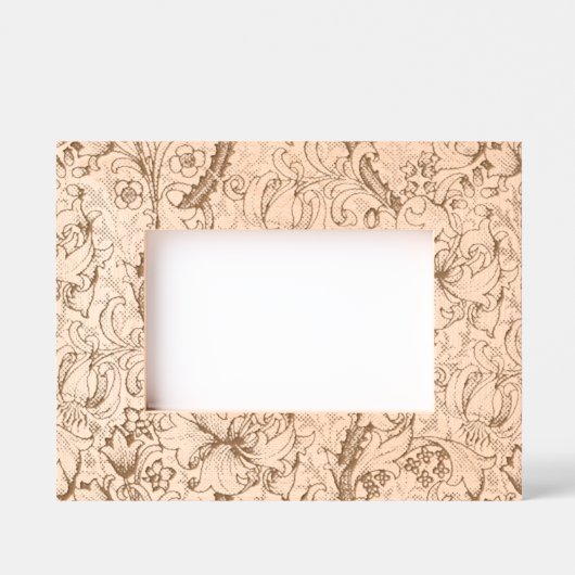 ウィリアムモリスゴールデンリリーアンティーク レーザー彫刻フレーム (正面)
