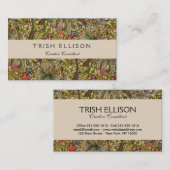 ウィリアムモリスゴールデンリリーアンティーク 名刺 (正面/裏面)