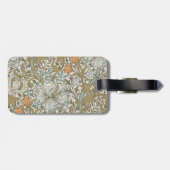 ウィリアムモリスゴールデンリリーブルークラシック金ゴールド ラゲッジタグ (裏面横)