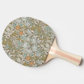 ウィリアムモリスゴールデンリリーブルークラシック金ゴールド 卓球ラケット (横)