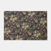 ウィリアムモリスゴールデンリリーヴィンテージパターンの書式 ドアマット (正面)