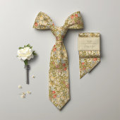 ウィリアムモリスゴールデンリリーヴィンテージパターン ネクタイ