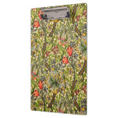 ウィリアムモリスゴールデンリリーヴィンテージフローラデザイン クリップボード (左)