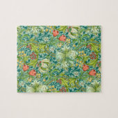 ウィリアムモリスゴールデンリリーヴィンテージフローラデザイン ジグソーパズル (横)