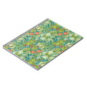 ウィリアムモリスゴールデンリリーヴィンテージフローラデザイン ノートブック (左側)