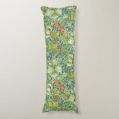 ウィリアムモリスゴールデンリリーヴィンテージフローラデザイン ボディピロー (正面縦)