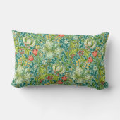 ウィリアムモリスゴールデンリリーヴィンテージフローラデザイン ランバークッション (裏面)