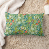 ウィリアムモリスゴールデンリリーヴィンテージフローラデザイン ランバークッション (ブランケット)