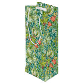 ウィリアムモリスゴールデンリリーヴィンテージフローラデザイン ワインギフトバッグ (裏面アングル)
