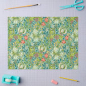 ウィリアムモリスゴールデンリリーヴィンテージフローラデザイン 薄葉紙 (クラフト)