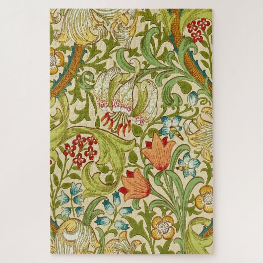 ウィリアムモリスゴールデンリリーヴィンテージプレラファエリート ジグソーパズル (縦)