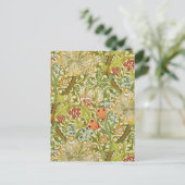 ウィリアムモリスゴールデンリリーヴィンテージプレラファエリート ポストカード (スタンド正面)