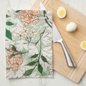 ウィリアムモリスジャスミンガーデンフラワークラシック キッチンタオル (四つ折り)