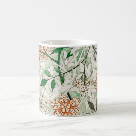 ウィリアムモリスジャスミンガーデンフラワークラシック コーヒーマグカップ (中央)