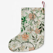 ウィリアムモリスジャスミンガーデンフラワークラシック スモールクリスマスストッキング (裏面)