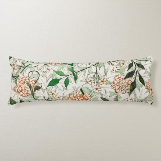 ウィリアムモリスジャスミンガーデンフラワークラシック ボディピロー (正面)
