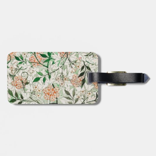 ウィリアムモリスジャスミンガーデンフラワークラシック ラゲッジタグ (裏面横)