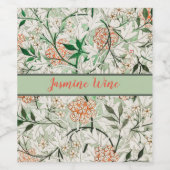 ウィリアムモリスジャスミンガーデンフラワークラシック ワインラベル (シングルラベル)