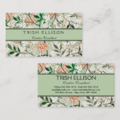 ウィリアムモリスジャスミンガーデンフラワークラシック 名刺 (正面/裏面)