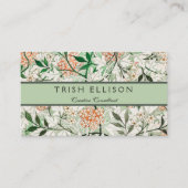 ウィリアムモリスジャスミンガーデンフラワークラシック 名刺 (正面)