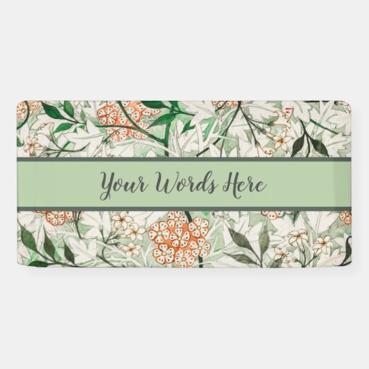 ウィリアムモリスジャスミンガーデンフラワークラシック 横断幕 (横)