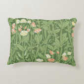 ウィリアムモリススイートピーフローラデザイン アクセントクッション (裏面)