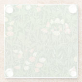 ウィリアムモリススイートピーフローラデザイン ガラスコースター (裏面)