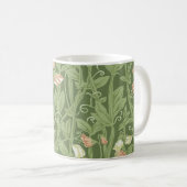 ウィリアムモリススイートピーフローラデザイン コーヒーマグカップ (正面右)
