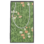 ウィリアムモリススイートピーフローラデザイン スモールペーパーバッグ (正面)