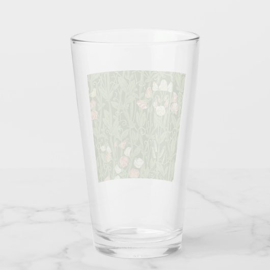 ウィリアムモリススイートピーフローラデザイン タンブラーグラス (裏面)