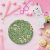 ウィリアムモリススイートピーフローラデザイン ペーパープレート (パーティー)