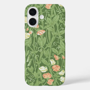 ウィリアムモリススイートピーフローラデザイン iPhone 16ケース
