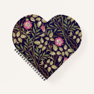 ウィリアムモリススイートブライアフローラアールヌーボー ノートブック