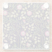 ウィリアムモリススイートブリアルフローラアールヌーボー ガラスコースター (裏面)