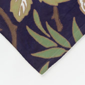 ウィリアムモリススイートブリアルフローラアールヌーボー フリースブランケット (角)