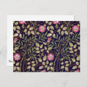 ウィリアムモリススウィートブリアフローラアールヌーボー ポストカード (正面/裏面)