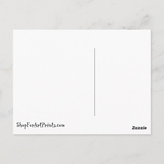 ウィリアムモリススウィートブリアフローラアールヌーボー ポストカード (裏面)