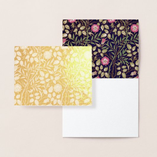 ウィリアムモリススウィートブリアフローラアールヌーボー 箔カード (ディスプレー)