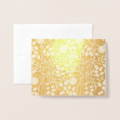 ウィリアムモリススウィートブリアフローラアールヌーボー 箔カード (封筒付き正面)