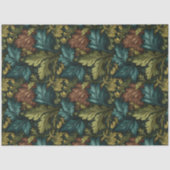 ウィリアムモリススタイルビクトリアングリーンボタニカル 薄葉紙 (正面)