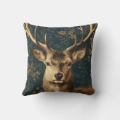 ウィリアムモリススタイルヴィンテージディアー クッション (裏面)
