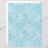 ウィリアムモリススタイルヴィンテージブルースクラップブック紙 (正面/裏面)