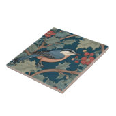 ウィリアムモリススタイル右向きヌサッチバード タイル (側面)