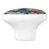 ウィリアムモリススタイル離れラビットペーシングフローラ セラミックノブ (側面)