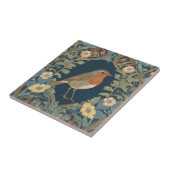 ウィリアムモリススタイルRロビンレッドバストバード タイル (側面)