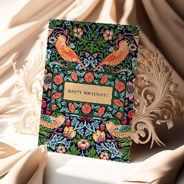 ウィリアムモリスストロベリートラフカード誕生日 カード