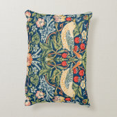 ウィリアムモリスストロベリートラフーズフローラアールヌーボー アクセントクッション (裏面(縦))