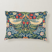 ウィリアムモリスストロベリートラフーズフローラアールヌーボー アクセントクッション (裏面)