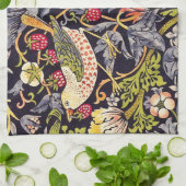 ウィリアムモリスストロベリートラフーズフローラアールヌーボー キッチンタオル (折り畳み)